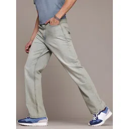 The Roadster Lifestyle Co. Men Flared Heavy Fade Pure Cotton Jeans-picture-15