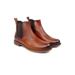 The Roadster Lifestyle Co Men Leather Chelsea Boots-picture-23