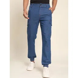 The Roadster Lifestyle Co Men Mid Rise Cargo Jeans-picture-32