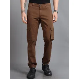 The Roadster Lifestyle Co Men Mid-Rise Cargos Trousers-picture-28