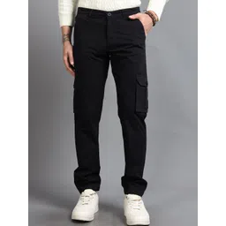 The Roadster Lifestyle Co Men Mid-Rise Cargos Trousers-picture-27