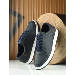 The Roadster Lifestyle Co. Men Navy Blue Round Toe Casual Sneakers-picture-25