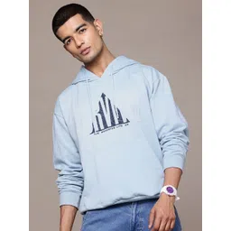 The Roadster Lifestyle Co. Men Printed Hooded Relaxed Fit Sweatshirt-picture-36