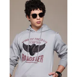 The Roadster Lifestyle Co. Men Printed Hooded Sweatshirt-picture-23