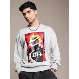 The Roadster Lifestyle Co. Men Printed Relaxed Fit Sweatshirt-picture-26