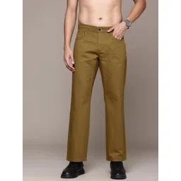The Roadster Lifestyle Co. Men Pure Cotton Mid-Rise Regular Trousers-picture-26