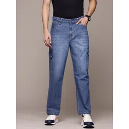 The Roadster Lifestyle Co. Men Relaxed Fit Mid Rise Cargo Style Jeans-picture-13