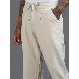 The Roadster Lifestyle Co Men Relaxed Fit Mid-Rise Trousers image 5