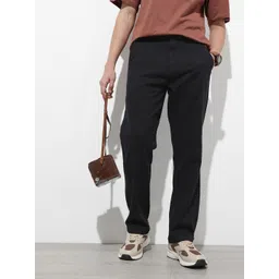 The Roadster Lifestyle Co. Men Relaxed Straight Fit Trousers-picture-16