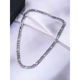 The Roadster Lifestyle Co Men Rhodium-Plated Linked Chain Necklace-picture-33
