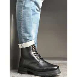 The Roadster Lifestyle Co Men Round Toe Lace-Ups Boots-picture-40