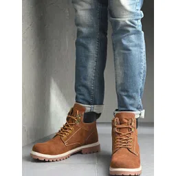 The Roadster Lifestyle Co Men Round Toe Lace-Ups Regular Boots-picture-15