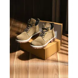 The Roadster Lifestyle Co Men Round Toe Lace-Ups Regular Boots-picture-29