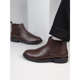 The Roadster Lifestyle Co Men Round Toe Slip-On Chelsea Boots-picture-19