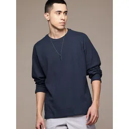 The Roadster Lifestyle Co. Men Self Design Relaxed Fit T-shirt-picture-36