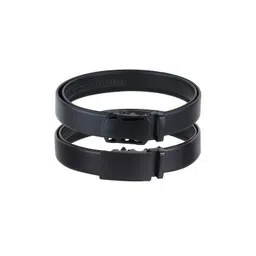 The Roadster Lifestyle Co Men Set Of 2 Textured Leather Formal Belts image 2