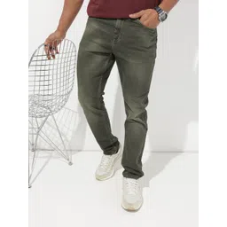 The Roadster Lifestyle Co. Men Straight Fit High-Rise Light Fade Stretchable Jeans-picture-11