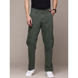 The Roadster Lifestyle Co. Men Straight Fit Mid Rise Cargo Style Jeans-picture-35