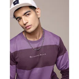 The Roadster Lifestyle Co. Men Striped Sweatshirt-picture-23