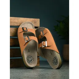 The Roadster Lifestyle Co. Men Tan Slip-On Comfort Sandals-picture-39