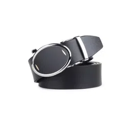 The Roadster Lifestyle Co Men Textured Leather Formal Belt-picture-36