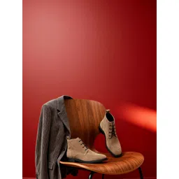 The Roadster Lifestyle Co Men Textured Round Toe Lace-Ups Regular Boots-picture-37