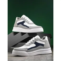 The Roadster Lifestyle Co. Men White Colourblocked Round Toe Lightweight Sneakers-picture-33