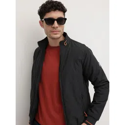 The Roadster Lifestyle Co. Mock Collar Padded Bomber Jacket-picture-37