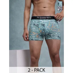 The Roadster Lifestyle Co Pack Of 2 Printed Mid Rise Trunks PACK OF 2-PV-Print-RO4-RO21-S-picture-17