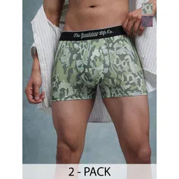 The Roadster Lifestyle Co Pack Of 2 Printed Mid Rise Trunks PACK OF 2-PV-Print-RO6-RO13-S-picture-29