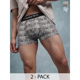 The Roadster Lifestyle Co Pack Of 2 Printed Mid Rise Trunks PACK OF 2-PV-Print-RO7-RO12-S-picture-12
