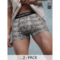 The Roadster Lifestyle Co Pack Of 2 Printed Mid Rise Trunks PACK OF 2-PV-Print-RO7-RO9-S-picture-39