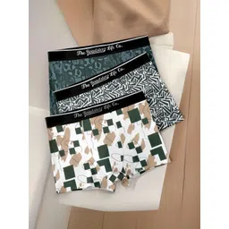 The Roadster Lifestyle Co Pack Of 3 Printed Breathable Trunks-picture-28