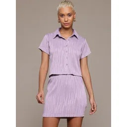 The Roadster Lifestyle Co. Plisse Co-ord Set-picture-32