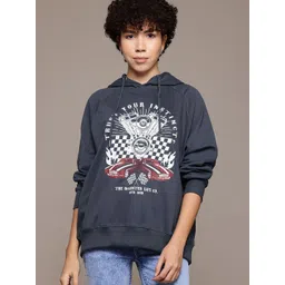 The Roadster Lifestyle Co. Printed Hooded Longline Sweatshirt-picture-31