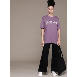 The Roadster Lifestyle Co. Printed Oversize Pure Cotton T-shirt-picture-12