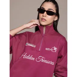 The Roadster Lifestyle Co. Printed Oversized Sweatshirt-picture-11