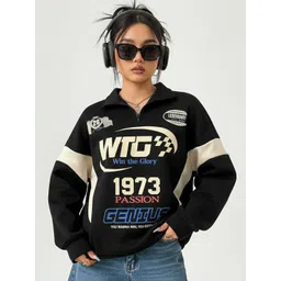 The Roadster Lifestyle Co Printed V Neck full sleeves Sweatshirts-picture-21