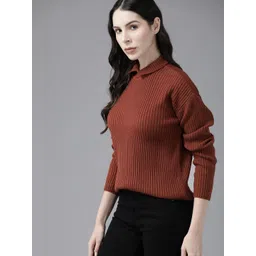 The Roadster Lifestyle Co. Ribbed Turtle Neck Pullover image 3