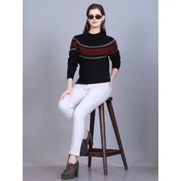 The Roadster Lifestyle Co Self-Design Woolen Pullover Sweater-picture-32