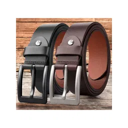 The Roadster Lifestyle Co Set Of 2 Leather Formal Belts-picture-30