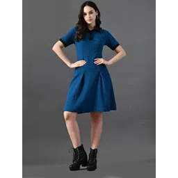 The Roadster Lifestyle Co Shirt Collar A-Line Dress-picture-30