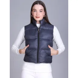 The Roadster Lifestyle Co Sleeveless Lightweight Puffer Jacket-picture-19
