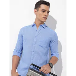 The Roadster Lifestyle Co. Solid Cotton Linen Regular Fit Shirt-picture-28