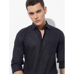 The Roadster Lifestyle Co. Solid Cotton Linen Regular Fit Shirt-picture-26