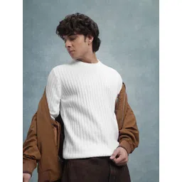 The Roadster Lifestyle Co. Solid Pure Cotton Pullover-picture-11