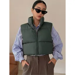 The Roadster Lifestyle Co Stand Collar Puffer Jacket-picture-14