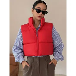 The Roadster Lifestyle Co Stand Collar Puffer Jacket-picture-39