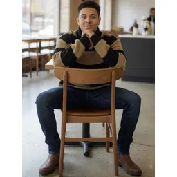 The Roadster Lifestyle Co Striped Pullover Sweaters-picture-33