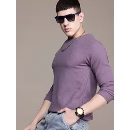 The Roadster Lifestyle Co. Textured Knit T-shirt image 1